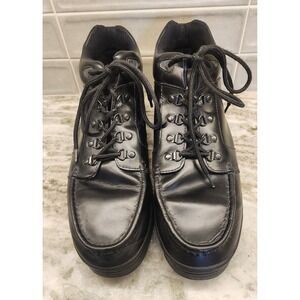 Travelers Work Boots Men 13D Black Leather Thermolite Insulated Lug Sole